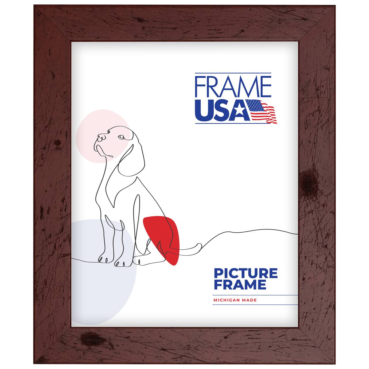 Frame USA Rustic Red Single Image Picture Frame